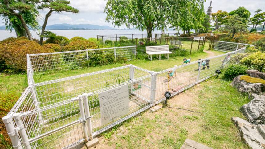 宍道湖を望む玉造国際ホテル Rivage Chorakuのドッグラン宍道湖を望む玉造国際ホテル Rivage Chorakuのドッグラン