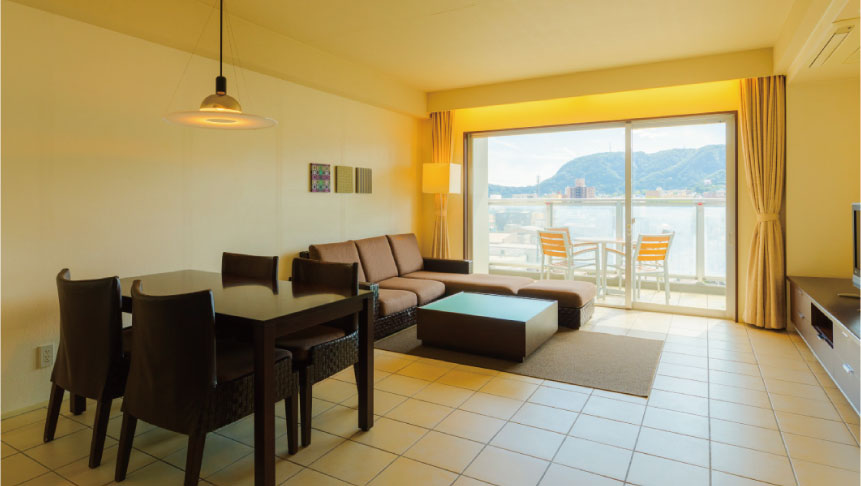 北海道函館の犬と泊まれるコンドミニアムHAKODATE男爵倶楽部HOTEL&RESORTSの客室