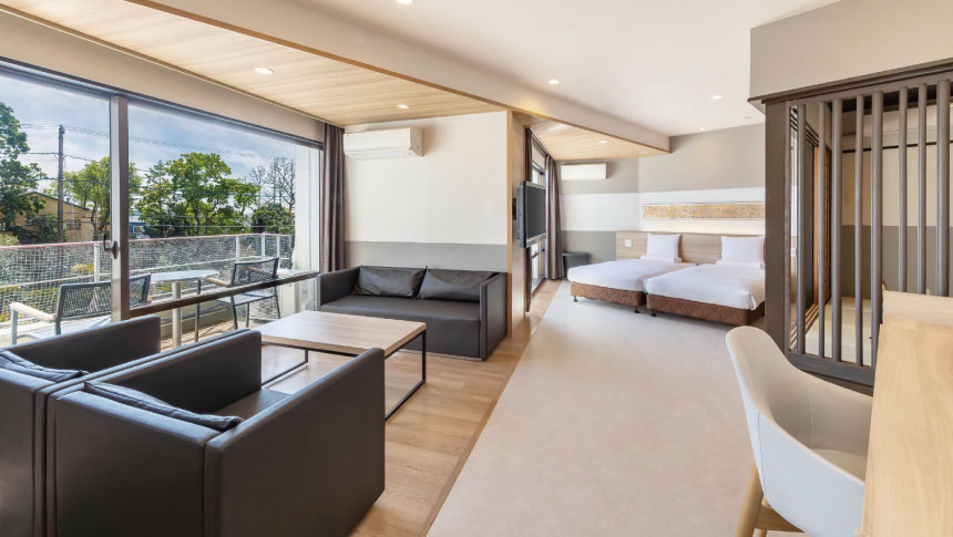 わんわんパラダイス伊豆高原の客室風景