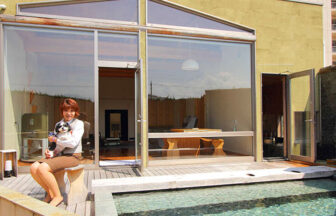 山梨県 富士山石和温泉郷|和モダンの斬新なデザイン！露天風呂付き離れホテル花いさわ「花れい」