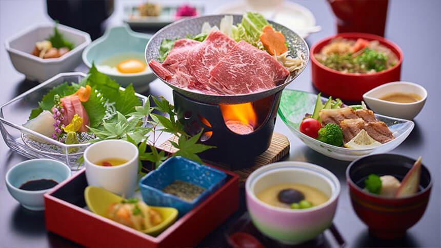 島根の旬の味覚を楽しめる玉造国際ホテル Rivage Chorakuの和会席料理