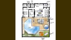 プール&ジャグジー付き!オーシャンリゾート館山の間取り紹介