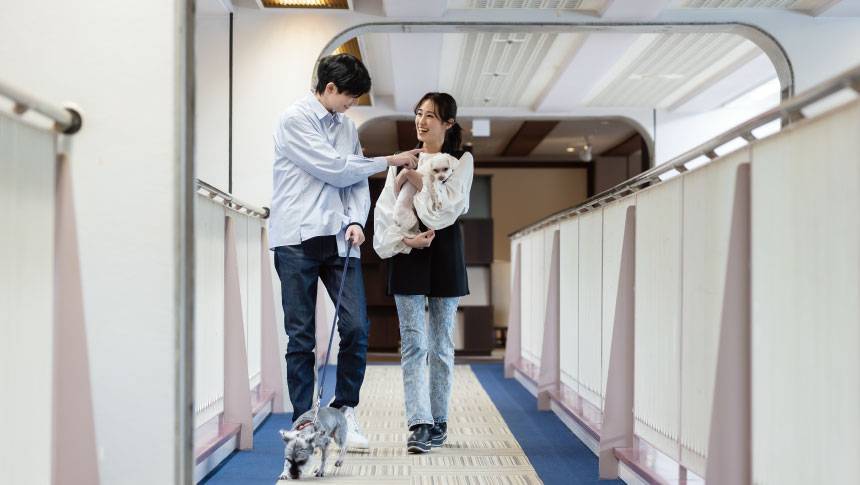 わんわんパラダイス伊豆高原の館内廊下